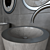Elegant Glass Washbasin: Tom Tom 3D model small image 2