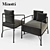  Sleek MINOTTI LE PARC Chair 3D model small image 1