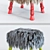 Geometric Wool Chair: Marc Bankowsky Style 3D model small image 2