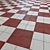 Stylish "BARBER" Floor Tiles 3D model small image 2