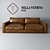 Italian Leather Billy Sofa 3D model small image 1