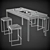 Morrison Table Set: Complete with Accessories 3D model small image 3