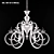 Elegant IDL DECO 461-6+3 Chandelier 3D model small image 1