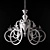 Elegant IDL DECO 461-6+3 Chandelier 3D model small image 2