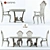 Luxury Turri Baroque Dining Set 3D model small image 1