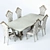 Luxury Turri Baroque Dining Set 3D model small image 3