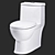 Sleek Duravit Commode: Modern Elegance 3D model small image 1