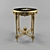Vintage French Giltwood Table 3D model small image 1