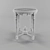 Vintage French Giltwood Table 3D model small image 2