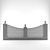 Granite Slab-Lined Fence 3D model small image 2