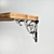Elegant Wrought Iron Shelf 3D model small image 2