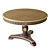Classic Round Dining Table 3D model small image 1