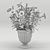 Petunia Flower Pot: Stunning Terrace & Balcony Decor! 3D model small image 3