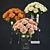 Ralph Lauren Crystal Vase with Assorted Rose Bouquet 3D model small image 2