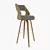 Cecina Bar Stool: Sleek and Stylish 3D model small image 2