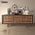 Cantiero_A_113 Walnut Dresser 3D model small image 1