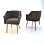 Elegant Ergonomic Chair - 001 3D model small image 2