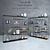 Elegant Iron Shelf: Decorative Set 3D model small image 1