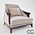 Elegant Henri Armchair: Perfect Balance 3D model small image 1