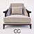 Elegant Henri Armchair: Perfect Balance 3D model small image 2