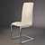 Chic Chrome Aero Chair 3D model small image 1