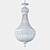 Empire Crystal Chandelier: Elegant Restoration Hardware Design 3D model small image 2