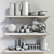 Ceramic Decor Set: Glassware, Plants & Art 3D model small image 3