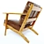 Luxury Walnut Armchair 3D model small image 2