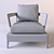 Minotti Virginia: Stylish Indoor Poltrona Armchair 3D model small image 3
