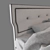 Russo Modern Grey King Bed 3D model small image 3