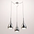 LuceSolara Chrome Pendant Lamp - Modern Italian Lighting 3D model small image 2