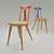 Rustic Wooden Chair 3D model small image 1