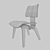 Vintage Eames DCW Chair 3D model small image 3