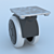 Sleek 50mm Furniture Wheel 3D model small image 2