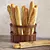 Artisan Baguette Basket 3D model small image 1