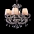 Elegant Monmartre Chandelier - WL61583-6CH 3D model small image 1