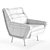 Italian Elegance in a Lounge Chair 3D model small image 3