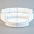 Sleek Semi-Circular Sofa: PD-01 3D model small image 2