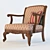 Elegant Maravilla Arm Chair 3D model small image 1