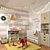 Pastel Dream Children's Decor Set 3D model small image 1