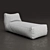 Elegant Italian Spa Chaise 3D model small image 3