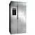 Smeg SBS63XEDH: Stylish Stainless Steel Fridge 3D model small image 1