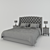 Luxury Bed Set with Restoration Hardware 3D model small image 2