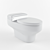 Sleek Vision One Piece Toilet 3D model small image 1