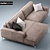 Elegant Dangle Ellica Sofa 3D model small image 3