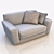 Modern Chic Single Sofa 3D model small image 1