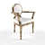 Modern Wooden Interlock Chair 3D model small image 1