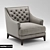 Elegant EPOQ Armchair by Roche Bobois 3D model small image 1