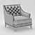 Elegant EPOQ Armchair by Roche Bobois 3D model small image 3