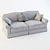 Clotilde Gala Sofa 3D model small image 2